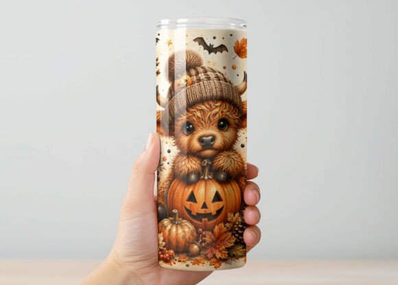 Halloween Highland Cow 20 oz Tumbler
