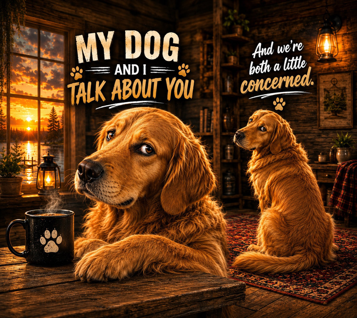 My Dog & I Talk About You 20 oz Tumbler | Funny Dog Lover Gift