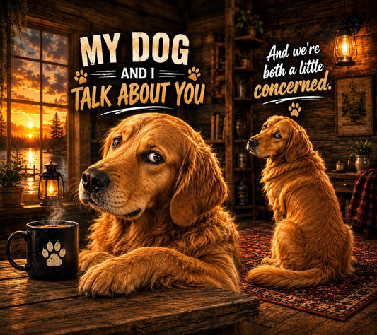 My Dog & I Talk About You 20 oz Tumbler | Funny Dog Lover Gift