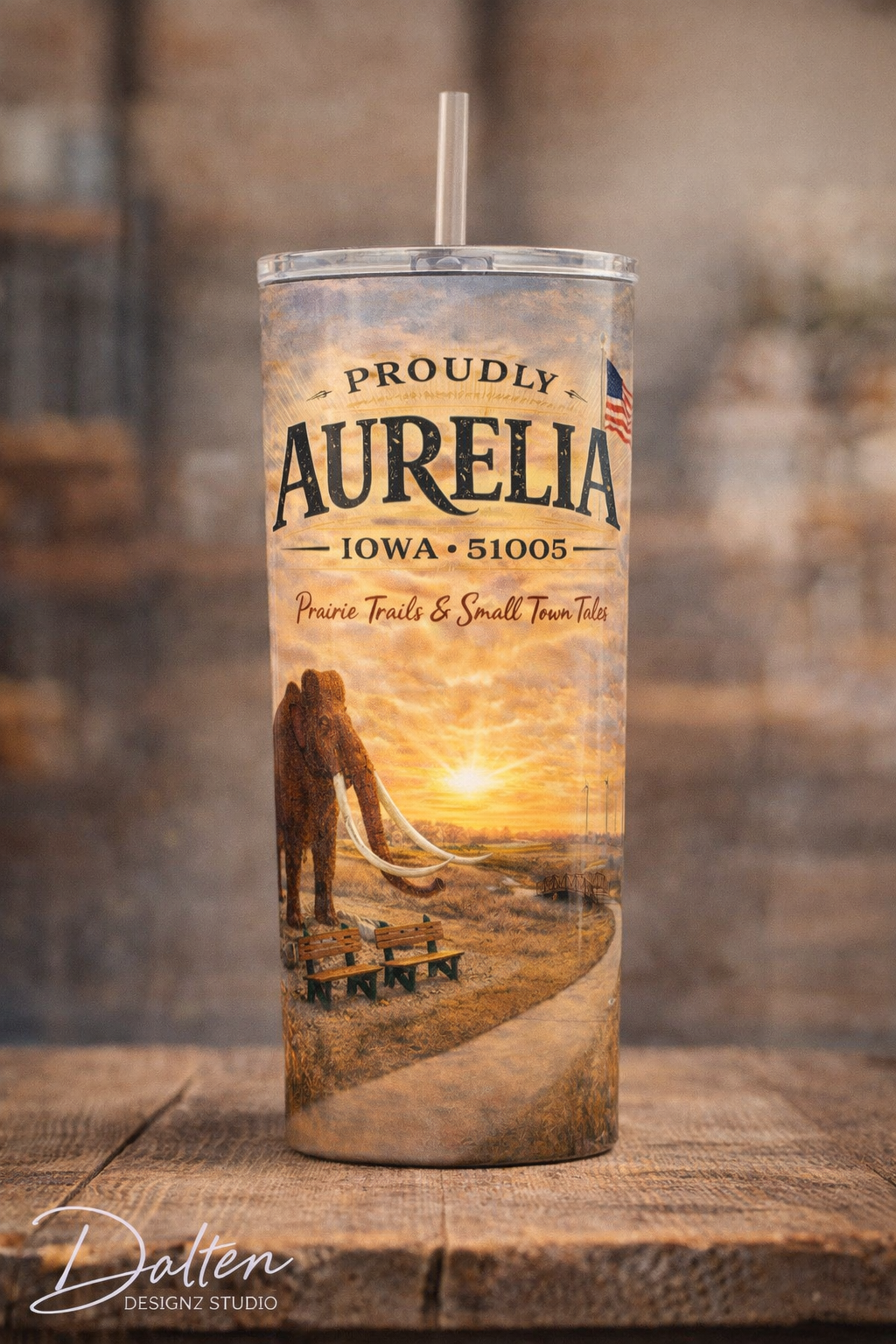 20oz Sublimated Tumbler – Aurelia, Iowa Tribute
