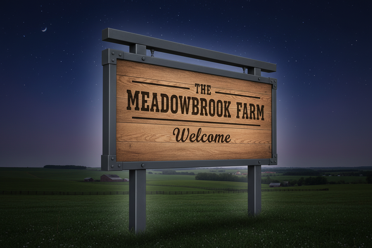 Meadowbrook Farm Sign