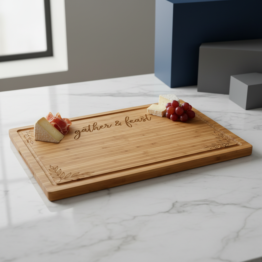Premium Bamboo Charcuterie Board - Main Product Shot